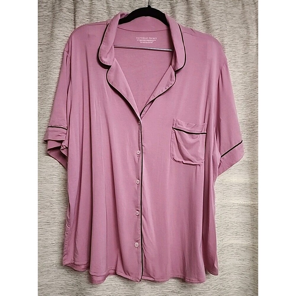 Victorias Secret Women's Plus Size XXL Pajama Short Set Top & Short Loungewear